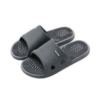 Pantoufles De Massage Des Pieds, Diapositives Souples Décontractées, Bain Antidérapant, Soulagement, Concis, Plage, Chaussures Plates For La Maison(Dark grey,46-47)