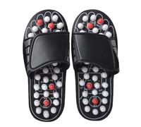 Pantoufles de massage des pieds - Glissières ergonomiques de réflexologie, semelle absorbant les chocs, sangle réglable, pantoufles d'acupression réglables | Confort quotidien, usage domestique