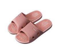 Pantoufles de Massage des Pieds Masseur de Pied Outil de Acupression Relaxation de Massage pour Soulager la Fasciite Plantaire,Sandales de Réflexologie(Size:EU 37/38,Color:Rose)