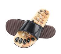 Pantoufles de massage des pieds, sandales d'acupuncture en pierre de galet pieds Relax chaussures tapis relaxant réflexologie outils de massage soins de santé pour(39-40)