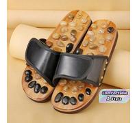 Pantoufles de massage des points d'acupression pour les pieds des hommes, chaussures de massage rotatif des pieds par acupuncture de médecine traditionnelle chinoise, convenant aux hommes et aux femme