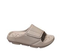 Pantoufles de massage d'été for hommes, diapositives réglables | Sandales d'intérieur et d'extérieur, chaussures décontractées de plage, tongs à semelle souple(Khaki,38)