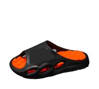 Pantoufles de Massage for hommes, sandales d'intérieur/extérieur, tongs plage à semelle épaisse, diapositives d'été antidérapantes for douche(Black,41-42)