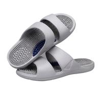 Pantoufles De Massage Par Acupression Hommes Et Femmes Sandales De Massage Des Pieds Par Réflexologie Plantaire Chaussures De Douche Antidérapantes À Bout Ouvert(Gray,44/45 EU)