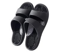 Pantoufles De Massage Par Acupression Pour Soulager La Fasciite Plantaire Et La Neuropathie Sandales De Réflexologie Avec Picots Stimulants Sandales De Massage Des Pieds(Black,38/39 EU)