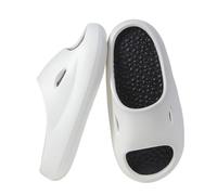Pantoufles De Massage Sandales D'acupression Confortables À Semelle Épaisse Hommes Et Femmes Chaussons De Douche Antidérapants Pantoufles De Réflexologie Et D'acupuncture(White,44/45EU)