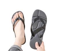 Pantoufles de Massage tongs for hommes, grande taille | Diapositives décontractées Plage antidérapante for Chanclas Hombre(Dark grey,44)