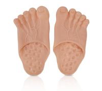 Pantoufles de Pied, Cosplay Hulk Green Giant Feet Bigfoot Count Pantoufles Halloween Cosplay Giant Feet Accessory Costume Mascarade Props(Brun)
