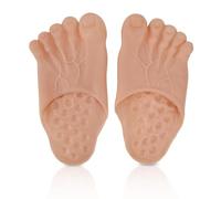 Pantoufles de Pied,Paire de Pantoufles Bigfoot,Couvre-Pieds géants et géants,Cosplay Hulk Green Giant Feet Bigfoot Count Pantoufles Halloween Cosplay Giant Feet Accessory Chaussons d'halloween (Brun)