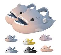 Pantoufles de plage antidérapantes pour enfants avec dents de requin, Violet B, 37/38 EU