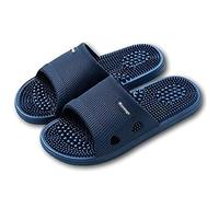 Pantoufles De Réflexologie Sandales De Massage par Acupression Hommes Et Femmes Chaussons De Douche Antidérapants Pantoufles D'acupuncture Favorisent La Circulation Sanguine(Blue,44/45EU)