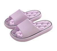 Pantoufles de salle de bain pour femme, eau ajourée, séchage rapide, ne convient pas pour le bain en intérieur, pour un usage domestique, paire de sandales à plateforme, baskets pour femme, lilas, 42