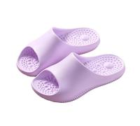 Pantoufles de soutien de la voûte plantaire pour la maison - Antidérapantes - Pour l'intérieur et l'extérieur - Silencieuses - Massage des pieds - Pour homme et femme, lilas, 42 EU