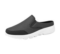 Pantoufles Décontractées En Maille Pour Homme - Large Largeur - Bout Rond - Pantoufle De Maison Chaussons D'Intérieur Extérieur Respirante Antidérapant Pantoufles Confortables Gris 42