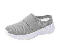 Pantoufles d'été à enfiler pour femme - Chaussures orthopédiques fermées à | Mules confortables - Chaussures de sport - Sabots avec semelle intérieure - Chaussures de marche légères pour le fitness en