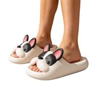 Pantoufles d'été Chat Mignonnes à Motif Dessin animé, Sandales Plates pour Couples, Chaussures Confortables avec Soutien de la voûte Plantaire