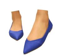 Pantoufles d'été confortables en dentelle avec semelle souple, idéales pour la conduite, le travail et la promenade. Légères, respirantes et faciles à utiliser., bleu, 42 EU