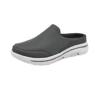 Pantoufles d'été décontractées à enfiler pour la plage, la marche, la plage, la marche, pantoufles confortables et respirantes en maille dos nu pour l'intérieur et l'extérieur, chaussures