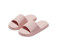 Pantoufles d'été d'intérieur non douces et d'extérieur pour homme et femme compatibles avec les pantoufles lavables en machine pour femme, rose, 39 EU