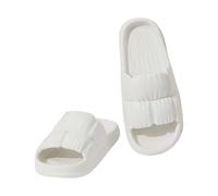 Pantoufles d'été intérieures antidérapantes et souples pour homme et femme, blanc, 42 1/3 EU