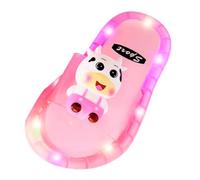 Pantoufles d'été pour Enfants, Chaussures Lumineuses de Dessin animé, vêtements d'extérieur Unisexes pour Enfants, Chaussures antidérapantes pour bébé, Sandales et Fille Rose Football Baskets