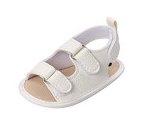 Pantoufles d'été pour enfants garçons filles plates en caoutchouc doux garçons marche sandales antidérapantes semelle chaussures avant marche bébé fille sandales bébé fille, blanc, 0-6 mois