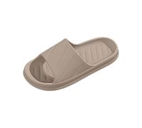 Pantoufles d'été pour femme avec plateforme - Pantoufles éponge antidérapantes pour salle de bain, Coffee, 40 EU
