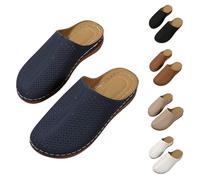 Pantoufles d'été pour femme - Avec talon compensé - Fermé à l'avant - Élégantes - Sandales compensées à enfiler - Sandales orthopédiques - Sandales souples - Antidérapantes - Sandales d'été - Sandales