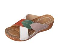 Pantoufles d'été pour femme - Chaussures de plage antidérapantes et confortables - Colorées - Légères et respirantes - Pour la plage et la piscine - Pour l'intérieur et l'extérieur - Pointure 36-43