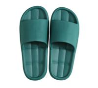 Pantoufles d'été pour homme - Grandes tailles - Larges pieds - Semelle en caoutchouc - Antidérapantes - Semelles souples - Légères - Chaussures de loisirs confortables, vert, 42 EU