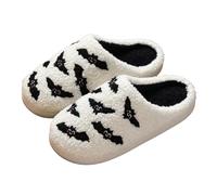 Pantoufles d'Halloween en forme de citrouille pour homme et femme, en peluche douce, chaude, effrayante, citrouille, fantôme, maison, vacances, à enfiler, pour intérieur et extérieur, chaussures