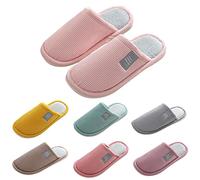 Pantoufles d'hiver antidérapantes à mémoire de forme avec semelle antidérapante pour intérieur et extérieur, jaune, 42 1/3 EU