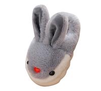 Pantoufles d'hiver chaudes en peluche pour enfants - Antidérapantes - Couvre-talon - Confortables - Utilisation domestique