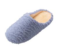 Pantoufles d'hiver en coton rayé pour homme et femme, gris, 40 EU