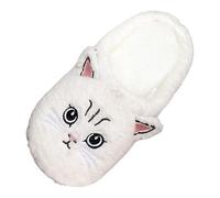 Pantoufles d'hiver en peluche chaude pour homme et femme - Douces et légères - Mouton cosy - Chaussons d'hiver moelleux - Antidérapants - Décontractés - Pour l'intérieur et l'extérieur, Blanc., 41 EU