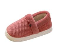 Pantoufles d'hiver pour femme - Chaudes, confortables et chaudes - En coton - Avec semelle souple et semelle épaisse - Pour hommes et femmes - Dans le même style - Animaux tout compris, rouge, 37.5 EU