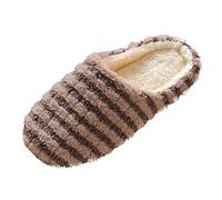 Pantoufles d'hiver pour femme - Fermées - Douces et confortables - Unisexe - Unisexe - Printemps - Hiver - Couple - Silencieux - Sol doux - Pour homme et femme - Sol en bois antidérapant