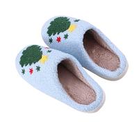 Pantoufles d'hiver pour femme - Fermées sur le devant - En peluche