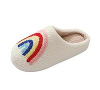 Pantoufles d'hiver pour femme - Motif : dessin animé - Doux et confortable - Pour la maison - Avec semelle épaisse - Doux et chaud - Pour les couples - Unisexe - Pour une utilisation en intérieur, 01