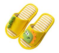 Pantoufles d'intérieur à motif dinosaure pour tout-petits en coton confortables pour filles et garçons, sandales pour bébé fille, b, 30 EU