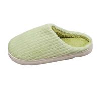 Pantoufles d'intérieur en velours côtelé pour femme | Chaussons d'hiver chauds à semelle souple confortables et antidérapants, chaussures de marche d'intérieur pour journal intime