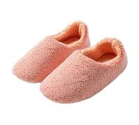 Pantoufles d'intérieur Moelleuses Women Plush Closed Back Indoor Slippers | Curly Fleece Slip On Loafer Slippers Comfortable Non-Slip for Autumn Winter