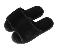 Pantoufles d'intérieur pour femme lavables en machine - Chaussons antidérapants en coton et lin - Pour l'intérieur et l'extérieur - Sandales à bout ouvert - Pantoufles d'animaux pour chambre à coucher