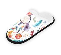 Pantoufles d'intérieur pour femmes, à la recherche de mots%22bully% Pantoufle de voyage Pantoufle doux maison pantoufles confortables pour invités, Attrape-rêves, Medium