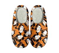 Pantoufles d'intérieur pour Halloween - Terreur - Chaussons heureux - Pantoufles confortables et effrayantes - Pour l'intérieur et l'extérieur - Pantoufles de Noël - Pantoufles chaudes et tendance
