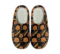 Pantoufles d'intérieur pour Halloween - Terreur - Chaussons heureux - Pantoufles confortables et effrayantes - Pour l'intérieur et l'extérieur - Pantoufles de Noël - Pantoufles chaudes et tendance