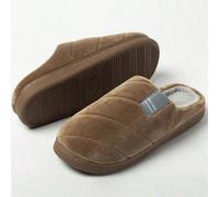 Pantoufles d'intérieur pour hommes en peluche doublée, pantoufles thermiques douces et chaudes, il est recommandé de commander une taille au-dessus CN40-41,CN42-43,CN44-45,CN46-47,CN48-49UnicoloreÉtof