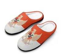 Pantoufles d'intérieur vintage pour femmes, ornées du drapeau indonésien et de l'emblème de l'Indonésie. Chaudes et chaudes, elles sont parfaites pour l'hiver, à l'intérieur comme à l'extérieur.39-40