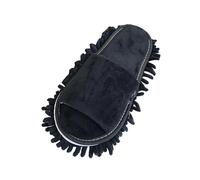 Pantoufles doublées à bout ouvert pour l'hiver Chaussons confortables et élégants, faciles à nettoyer, amovibles. Caractéristiques pour une vie confortable., Noir , Medium