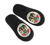Pantoufles Drapeau Du Comté De Los Angeles Doux Chaussons Maison Antidérapantes Chaussons Pour Voyage Chambre Automne M